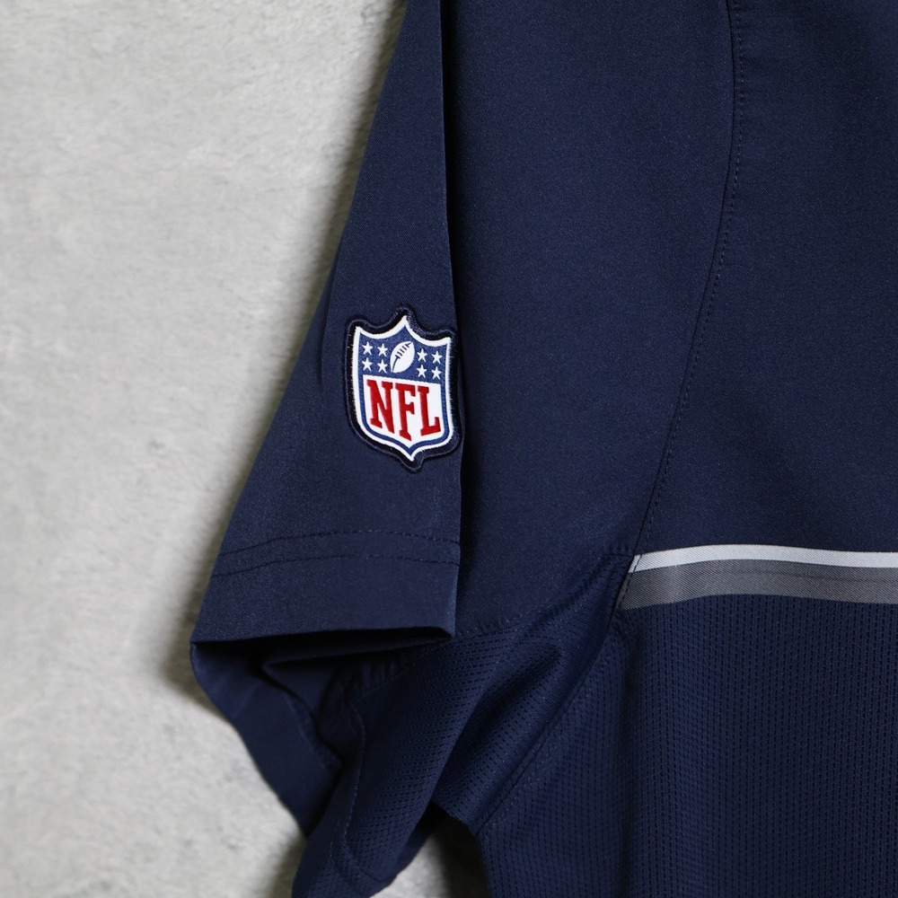 Nike Dallas Cowboys Polo Shirt Mens XXL Navy Blue NFL Onfield Dri-Fit 746113-419 - Picture 3 of 11